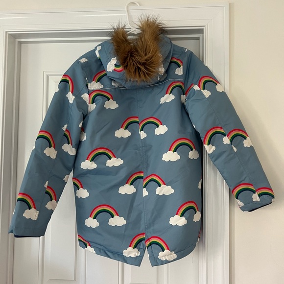 Boden Cosy Waterproof Winter Coat Rainbow - Picture 7 of 9